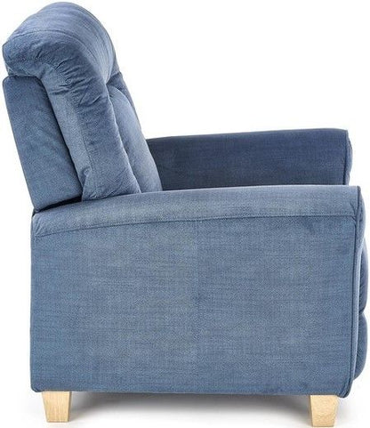 Lounge Chair Tourcoing | size: Width: 90cm, Height: 102cm, Depth: 90cm | color: Blue | image: 2 | variant: 1002695