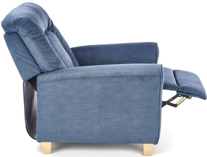 Lounge Chair Tourcoing | size: Width: 90cm, Height: 102cm, Depth: 90cm | color: Blue | image: 3 | variant: 1002695