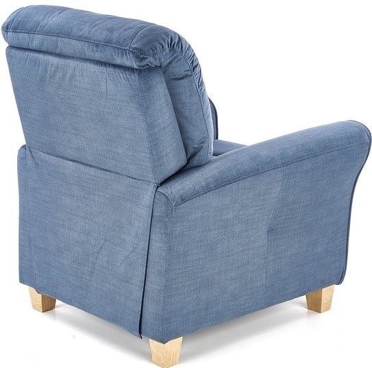 Lounge Chair Tourcoing | size: Width: 90cm, Height: 102cm, Depth: 90cm | color: Blue | image: 4 | variant: 1002695