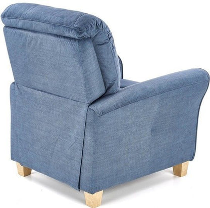 Lounge Chair Tourcoing | size: Width: 90cm, Height: 102cm, Depth: 90cm | color: Blue | image: 4 | variant: 1002695