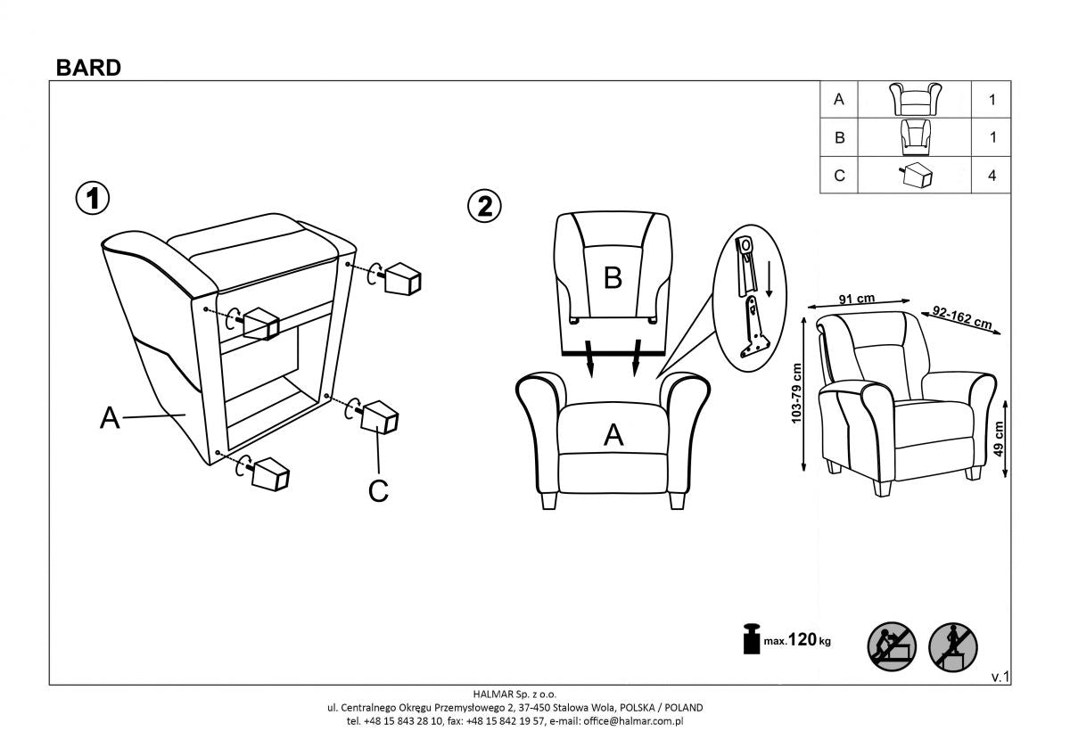 Lounge Chair Tourcoing | size: Width: 90cm, Height: 102cm, Depth: 90cm | color: Gray | image: 6 | variant: 1002694