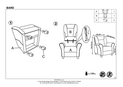 Lounge Chair Tourcoing | size: Width: 90cm, Height: 102cm, Depth: 90cm | color: Gray | image: 6 | variant: 1002694
