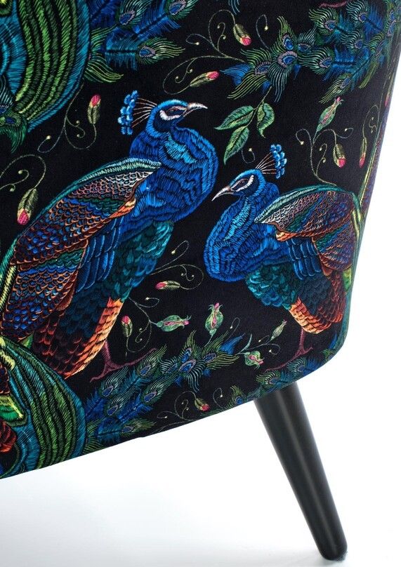 Lounge Chair Trapani | size: Width: 67cm, Height: 95cm, Depth: 82cm | color: Multicolor/Blue | image: 6 | variant: 1002804