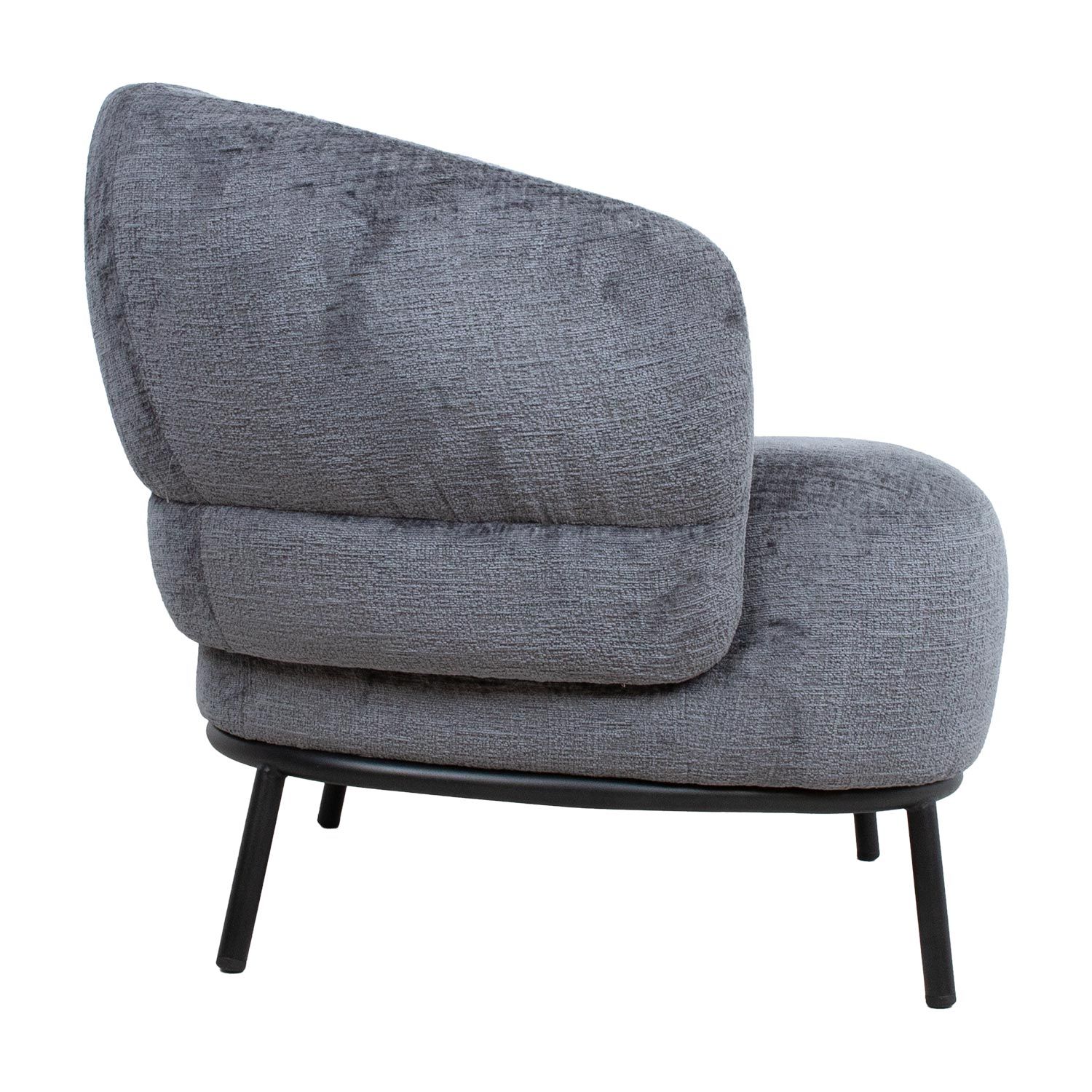 Lounge Chair Truro | size: Width: 84cm, Height: 75cm, Depth: 84cm | color: Gray | image: 2 | variant: 1000984