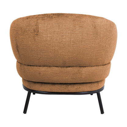 Lounge Chair Truro | size: Width: 84cm, Height: 75cm, Depth: 84cm | color: Orange | image: 3 | variant: 1000983