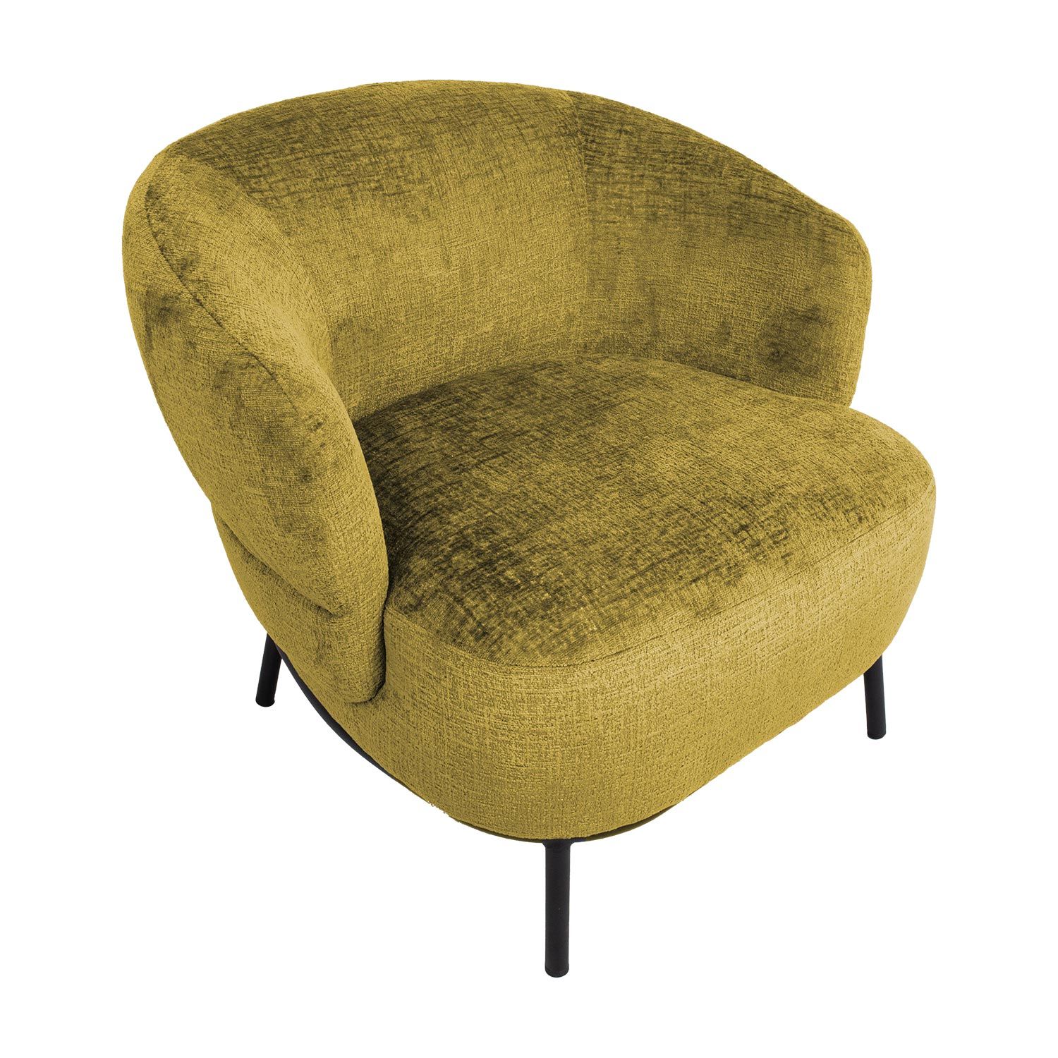 Lounge Chair Truro | size: Width: 84cm, Height: 75cm, Depth: 84cm | color: Yellow | image: 4 | variant: 1000982