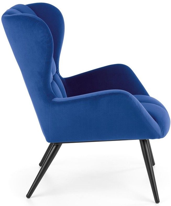 Lounge Chair Tyrion | size: Width: 75cm, Height: 91cm, Depth: 86cm | color: Blue | image: 2 | variant: 1004737