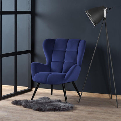 Lounge Chair Tyrion | size: Width: 75cm, Height: 91cm, Depth: 86cm | color: Blue | image: 7 | variant: 1004737