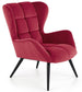 Lounge Chair Tyrion | size: Width: 75cm, Height: 91cm, Depth: 86cm | color: Red | image: 1 | variant: 1004735