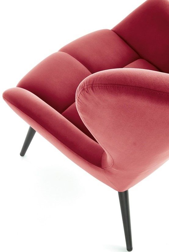 Lounge Chair Tyrion | size: Width: 75cm, Height: 91cm, Depth: 86cm | color: Red | image: 4 | variant: 1004735