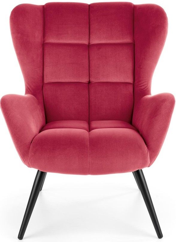 Lounge Chair Tyrion | size: Width: 75cm, Height: 91cm, Depth: 86cm | color: Red | image: 5 | variant: 1004735