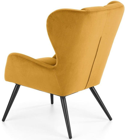 Lounge Chair Tyrion | size: Width: 75cm, Height: 91cm, Depth: 86cm | color: Yellow | image: 3 | variant: 1004738