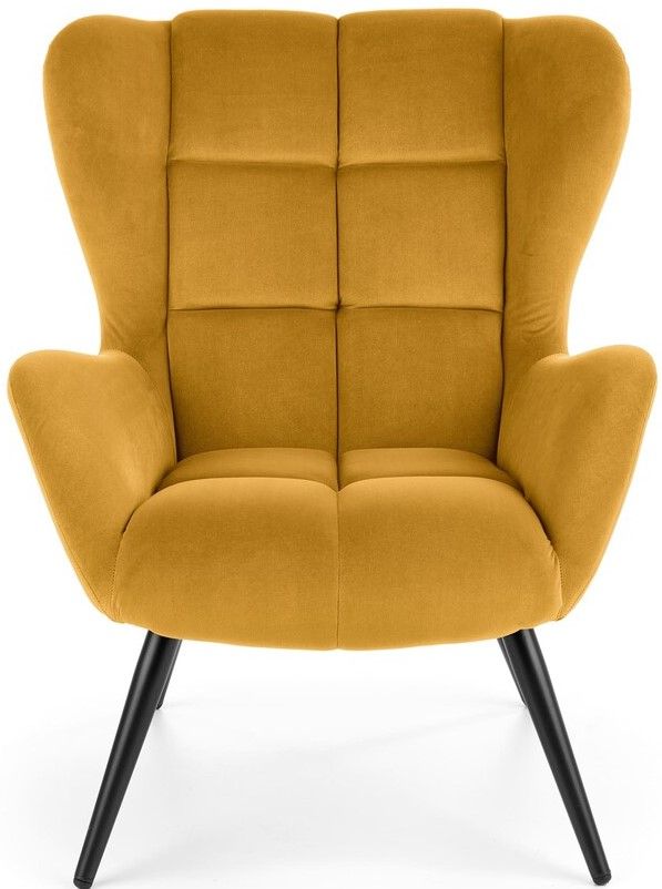 Lounge Chair Tyrion | size: Width: 75cm, Height: 91cm, Depth: 86cm | color: Yellow | image: 4 | variant: 1004738