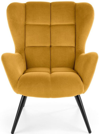 Lounge Chair Tyrion | size: Width: 75cm, Height: 91cm, Depth: 86cm | color: Yellow | image: 4 | variant: 1004738