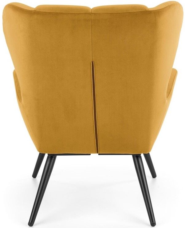 Lounge Chair Tyrion | size: Width: 75cm, Height: 91cm, Depth: 86cm | color: Yellow | image: 5 | variant: 1004738
