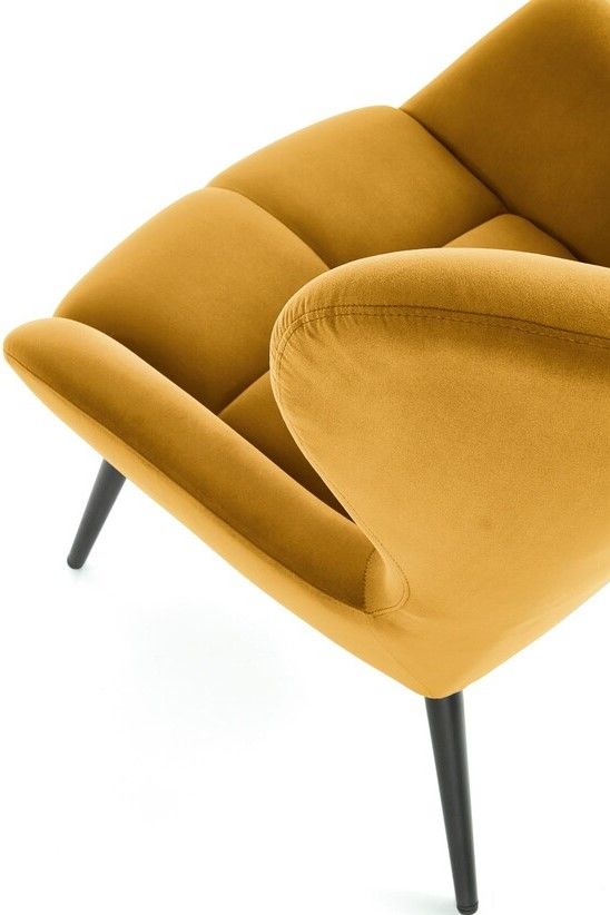 Lounge Chair Tyrion | size: Width: 75cm, Height: 91cm, Depth: 86cm | color: Yellow | image: 6 | variant: 1004738