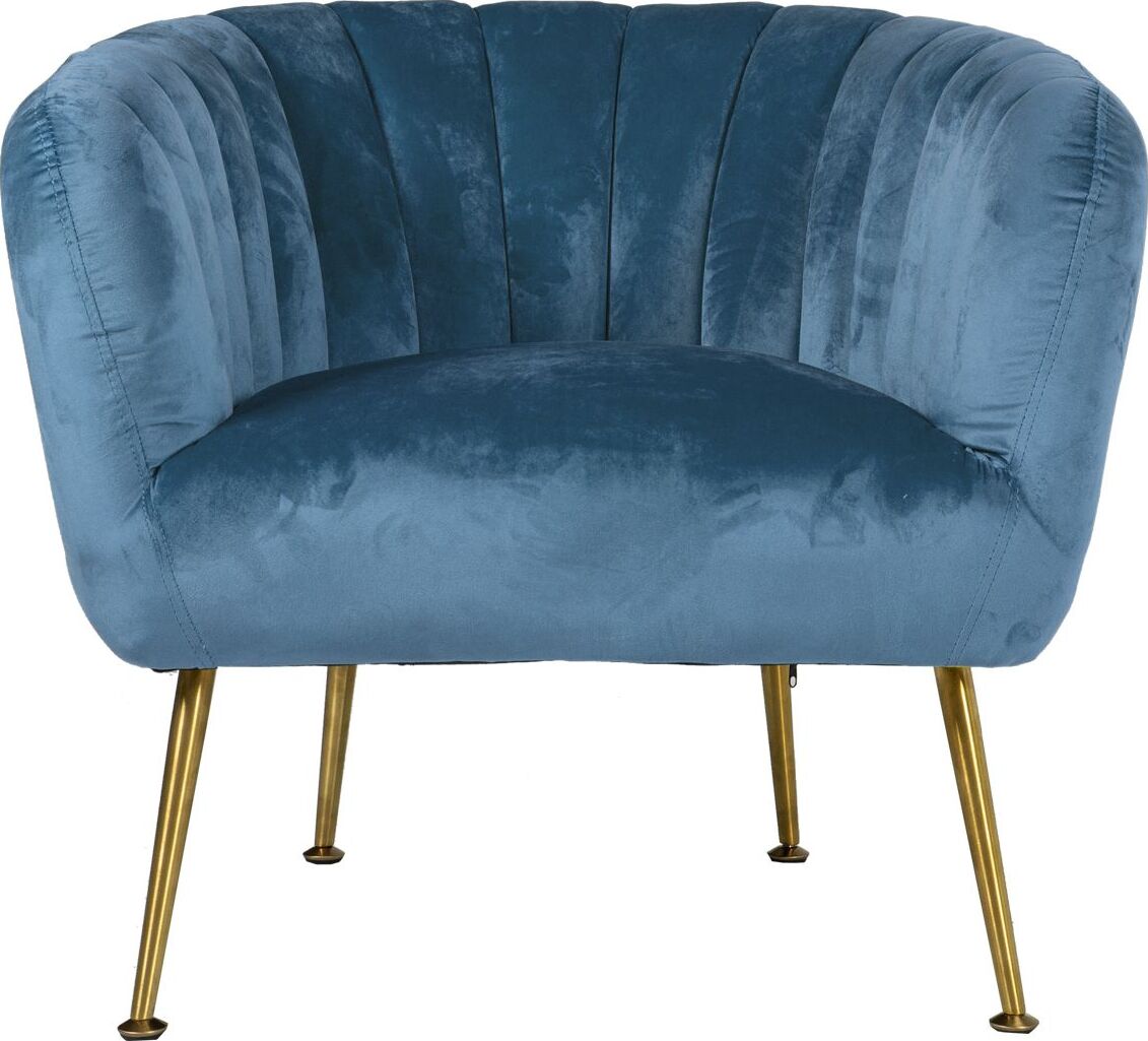Lounge Chair Upton | size: Width: 78cm, Height: 69cm, Depth: 71cm | color: Blue | image: 2 | variant: 1001098