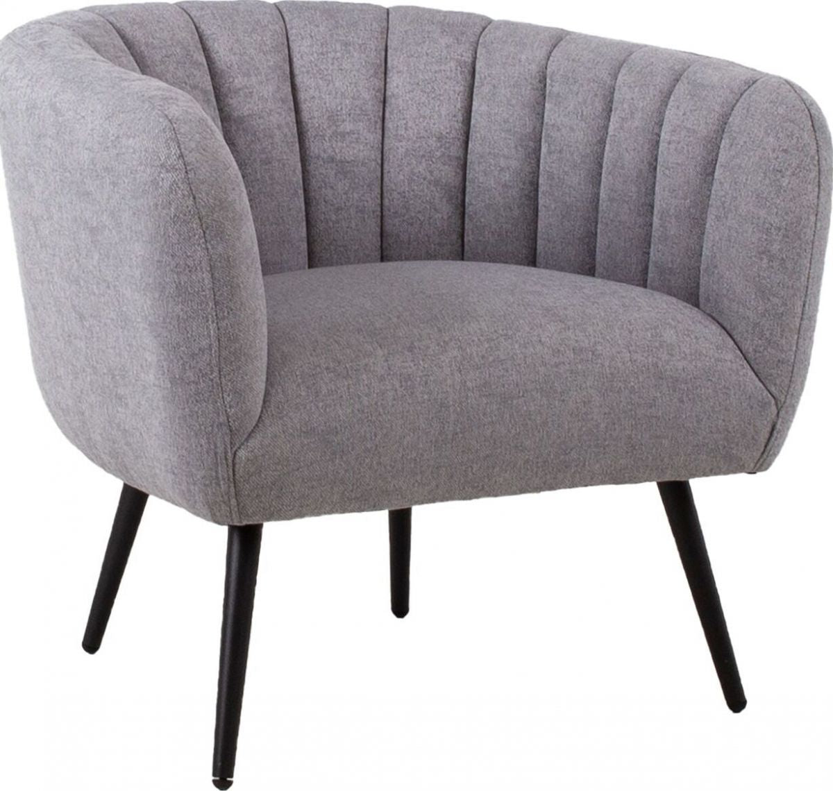 Lounge Chair Upton | size: Width: 78cm, Height: 69cm, Depth: 71cm | color: Gray | image: 1 | variant: 1001100