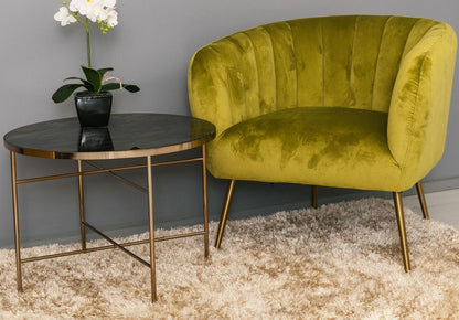 Lounge Chair Upton | size: Width: 78cm, Height: 69cm, Depth: 71cm | color: Green | image: 3 | variant: 1001097