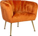 Lounge Chair Upton | size: Width: 78cm, Height: 69cm, Depth: 71cm | color: Orange | image: 1 | variant: 1001095