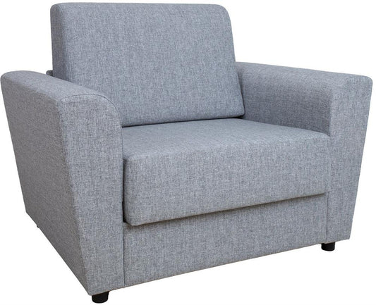 Lounge Chair Vesper | size: Width: 112cm, Height: 86cm, Depth: 83cm | color: Gray | image: 1 | variant: 1005710