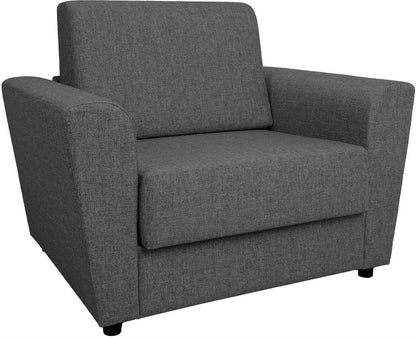 Lounge Chair Vesper | size: Width: 112cm, Height: 86cm, Depth: 83cm | color: Gray | image: 1 | variant: 1005711