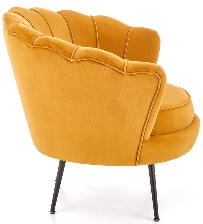 Lounge Chair West Kristiansand | size: Width: 81cm, Height: 77cm, Depth: 77cm | color: Yellow | image: 4 | variant: 1007471