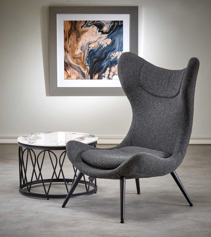 Lounge Chair West Reigate | size: Width: 77cm, Height: 106cm, Depth: 80cm | color: Gray | image: 8 | variant: 1007239