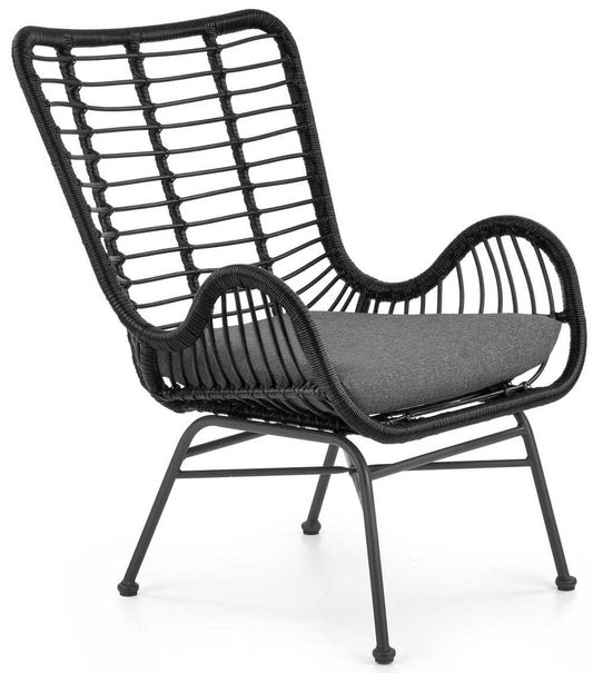 Lounge Chair West Sandnes | size: Width: 71cm, Height: 94cm, Depth: 70cm | color: Black | image: 1 | variant: 1007473