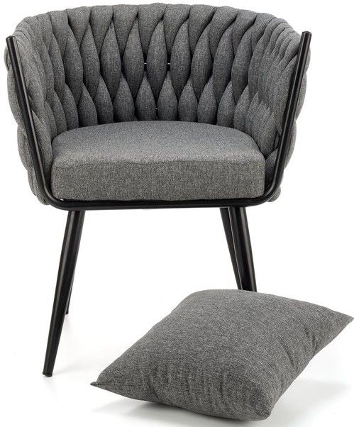 Lounge Chair West Stamford | size: Width: 67cm, Height: 77cm, Depth: 55cm | color: Gray | image: 5 | variant: 1007131