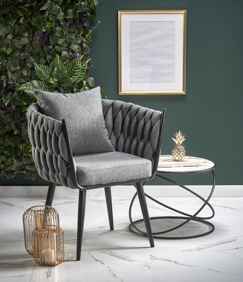 Lounge Chair West Stamford | size: Width: 67cm, Height: 77cm, Depth: 55cm | color: Gray | image: 8 | variant: 1007131