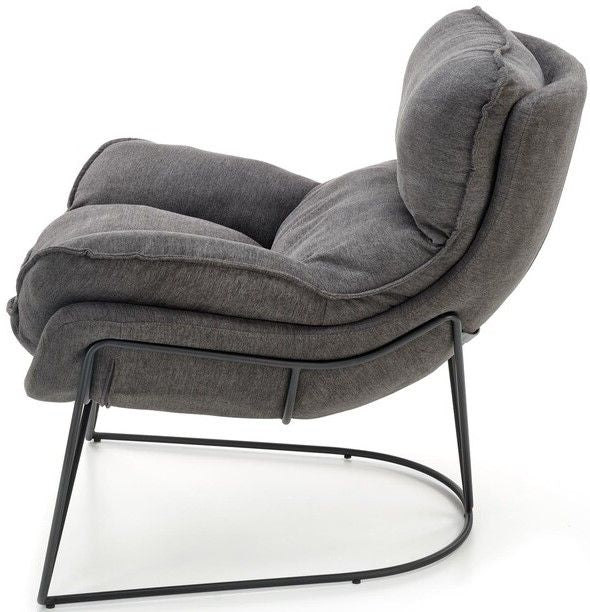 Lounge Chair West Tonbridge | size: Width: 75cm, Height: 85cm, Depth: 88cm | color: Gray | image: 2 | variant: 1007244