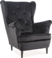 Lounge Chair Westminster | size: Width: 75cm, Height: 101cm, Depth: 85cm | color: Black | image: 1 | variant: 1004076
