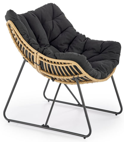 Lounge Chair Whisper | size: Width: 81cm, Height: 90cm, Depth: 90cm | color: Brown/Black | image: 1 | variant: 1012979