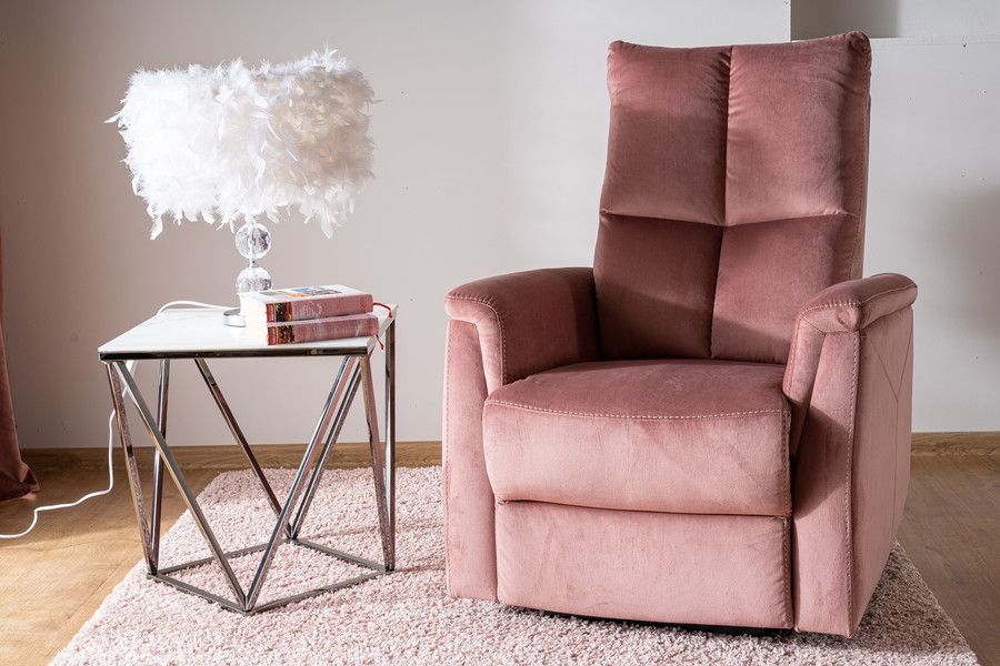 Lounge Chair Wolverhampton | size: Width: 76cm, Height: 96cm, Depth: 94cm | color: Pink | image: 5 | variant: 1004096