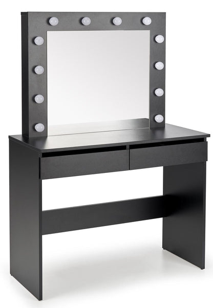 Makeup Table West Aberdyfi | size: Length: 43cm, Width: 94cm, Height: 140cm | color: Black | image: 1 | variant: 1007366