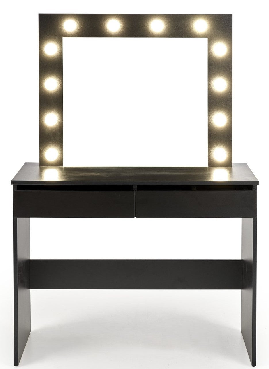 Makeup Table West Aberdyfi | size: Length: 43cm, Width: 94cm, Height: 140cm | color: Black | image: 2 | variant: 1007366