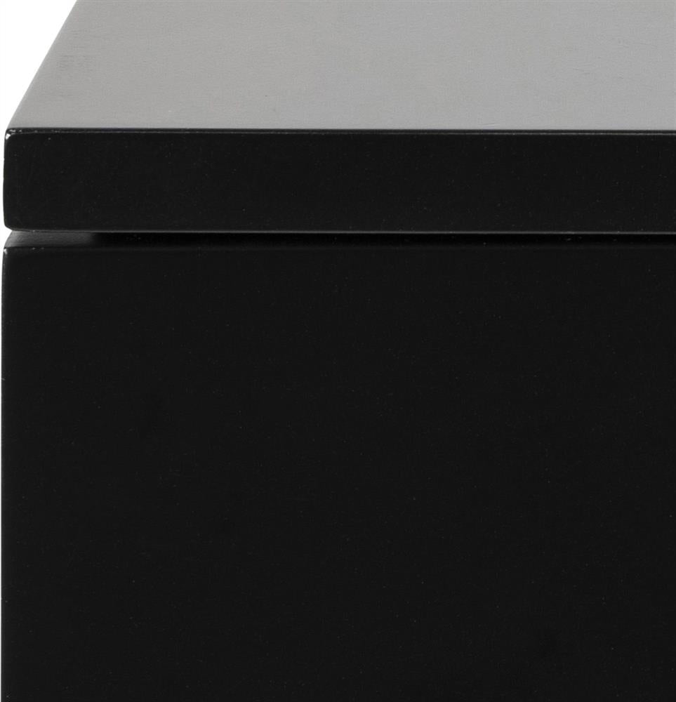 Nightstand Avignon | size: Width: 37cm, Height: 13cm, Depth: 32cm | color: Black | image: 6 | variant: 1016946