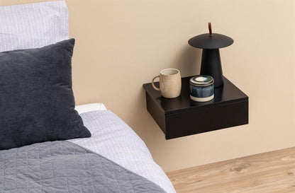 Nightstand Avignon | size: Width: 37cm, Height: 13cm, Depth: 32cm | color: Black | image: 7 | variant: 1016946