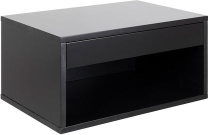 Nightstand Cholet | size: Width: 50cm, Height: 24.3cm, Depth: 35cm | color: Black | image: 1 | variant: 1002039