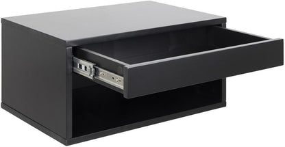 Nightstand Cholet | size: Width: 50cm, Height: 24.3cm, Depth: 35cm | color: Black | image: 3 | variant: 1002039