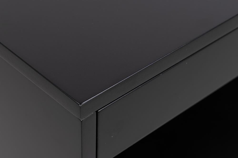 Nightstand Cholet | size: Width: 50cm, Height: 24.3cm, Depth: 35cm | color: Black | image: 4 | variant: 1002039