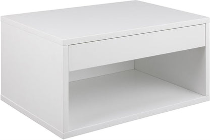 Nightstand Cholet | size: Width: 50cm, Height: 24.3cm, Depth: 35cm | color: White | image: 1 | variant: 1002040