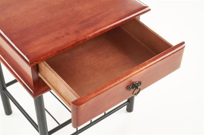 Nightstand East Pesaro | size: Width: 48cm, Height: 55cm, Depth: 37cm | color: Black | image: 3 | variant: 1006641