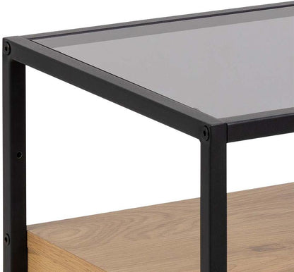 Nightstand East San Marino | size: Width: 40cm, Height: 60cm, Depth: 35cm | color: Black/Oak | image: 3 | variant: 1006080