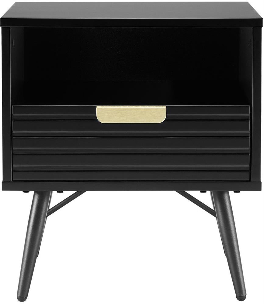 Nightstand East Vatican | size: Width: 45cm, Height: 50cm, Depth: 35cm | color: Black | image: 2 | variant: 1006082