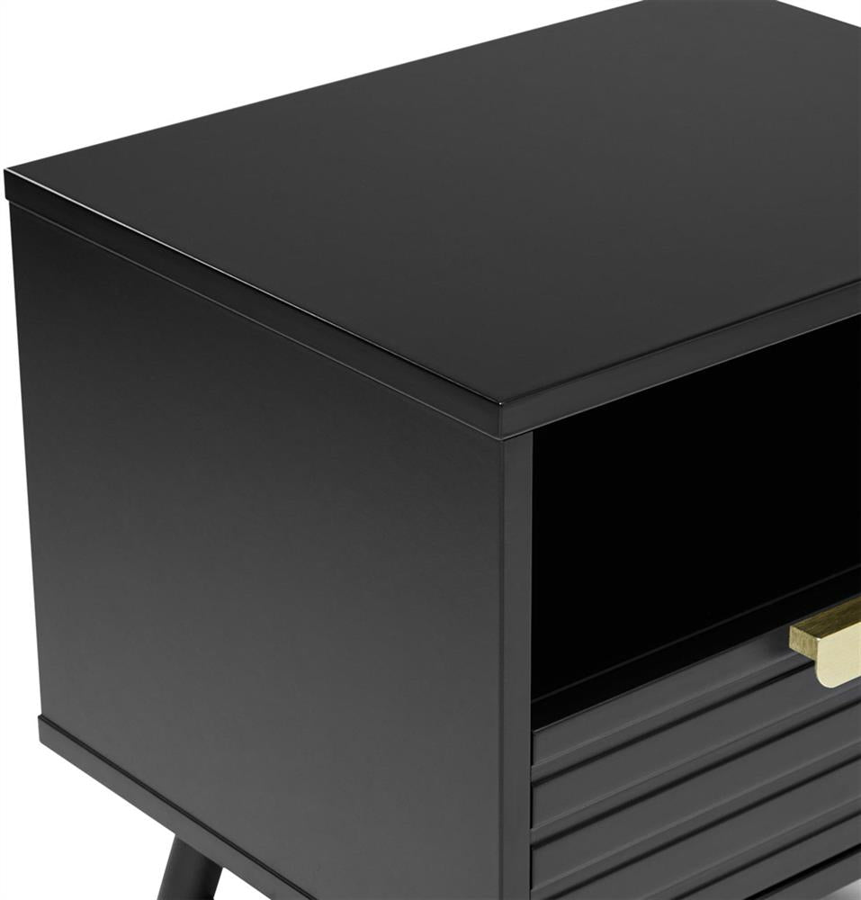 Nightstand East Vatican | size: Width: 45cm, Height: 50cm, Depth: 35cm | color: Black | image: 3 | variant: 1006082