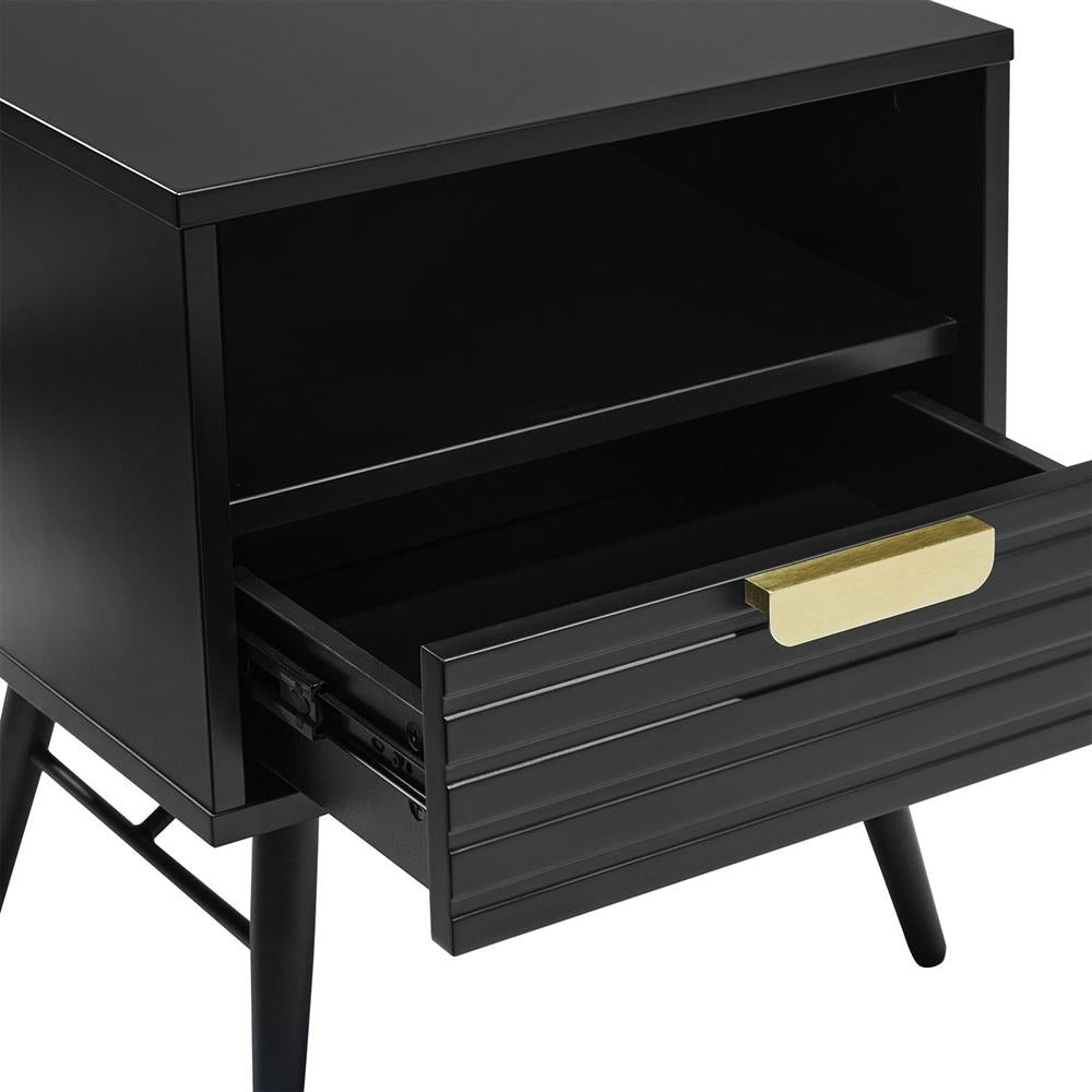 Nightstand East Vatican | size: Width: 45cm, Height: 50cm, Depth: 35cm | color: Black | image: 5 | variant: 1006082