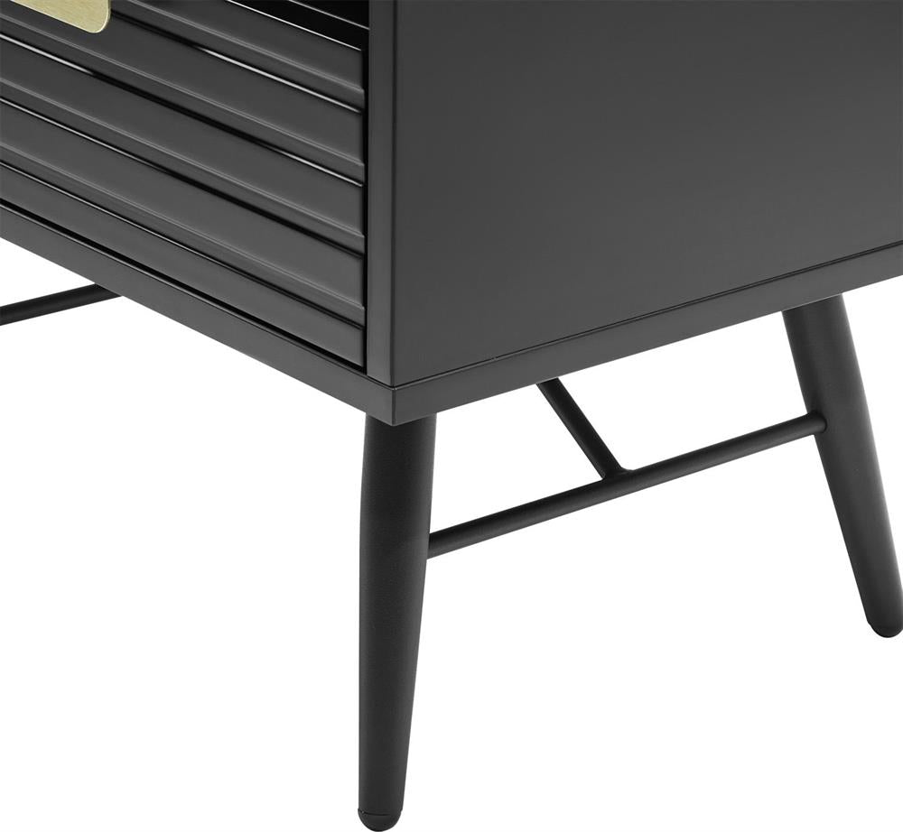 Nightstand East Vatican | size: Width: 45cm, Height: 50cm, Depth: 35cm | color: Black | image: 6 | variant: 1006082