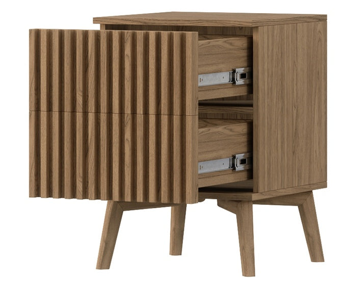 Nightstand Entsian | size: Width: 40cm, Height: 52cm, Depth: 40cm | color: Oak | image: 1 | variant: 1017009